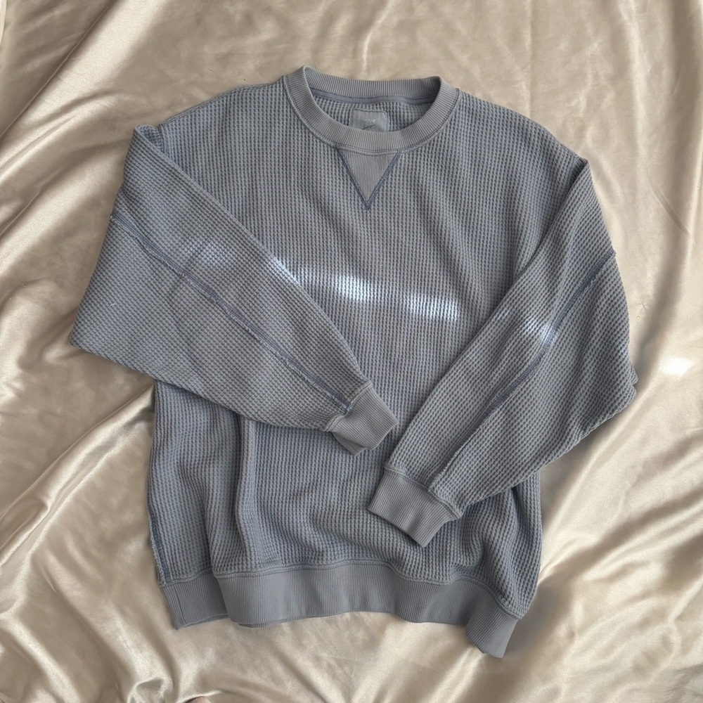 Aerie Waffle Knit Crewneck